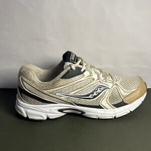 Mens Saucony Grid Ride Millennium 'White Gold Black' Size 10.5